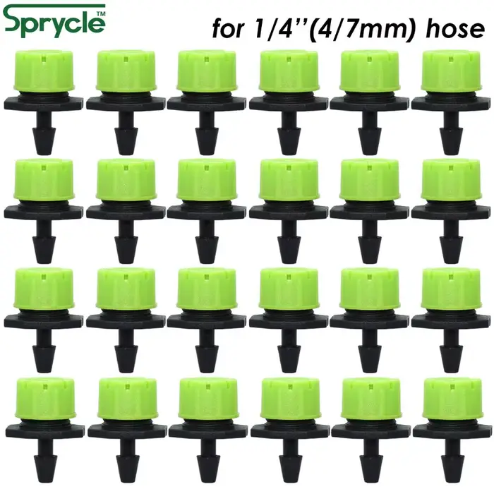 SPRINCLE-Buses d'Arrosage Réglables pour Jardin et Serre, Goutteur Vert, Irrigation Goutte à Goutte,