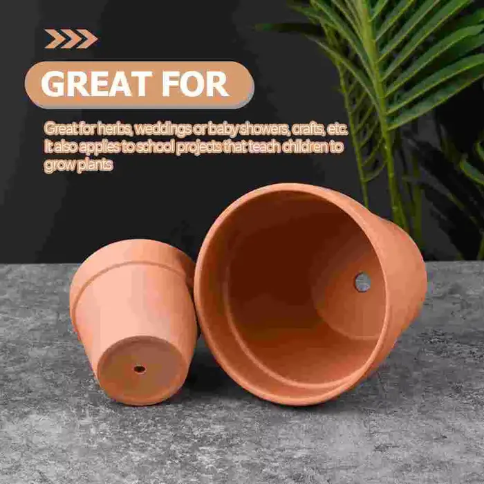 Petit Pot de Fleur en Argile pour Décoration d'Extérieur