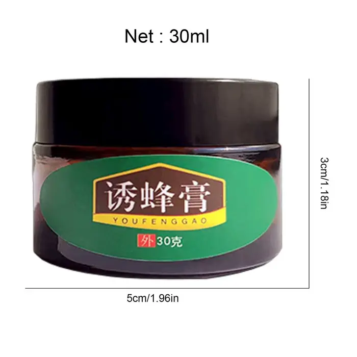 30g Baume Attrape-Abeilles d'Entonnoir, Appât Naturel Portable pour Abeilles, Facile à Utiliser pour