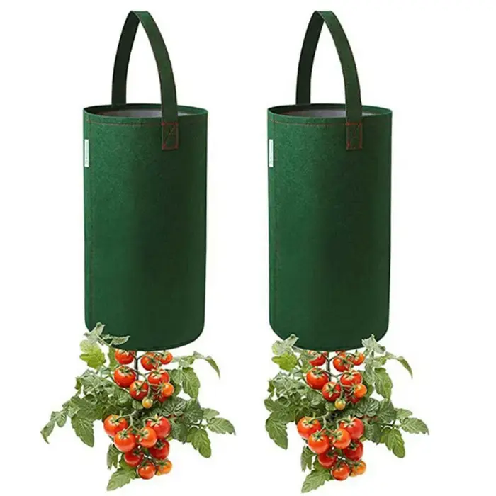 Sac de culture de tomate en feutre multifonctionnel, jardinière à l'envers, sacs de culture de plant