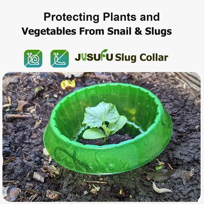 Anneaux de Protection des limaces pour plantes, jardinière verte, Pot de fleur, escargot, légumes, c