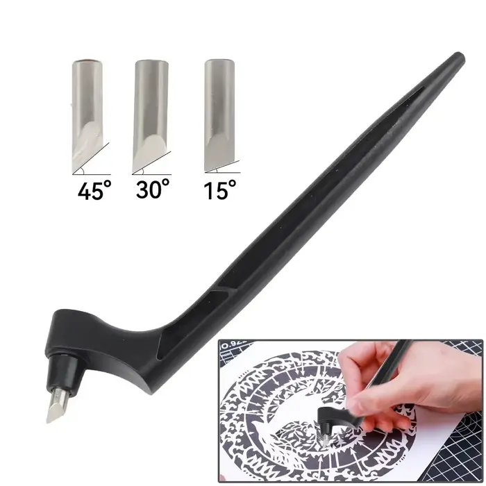 Outil de coupe artistique, bricolage artisanat, couteau en papier avec lame rotative à 360 degrés, s