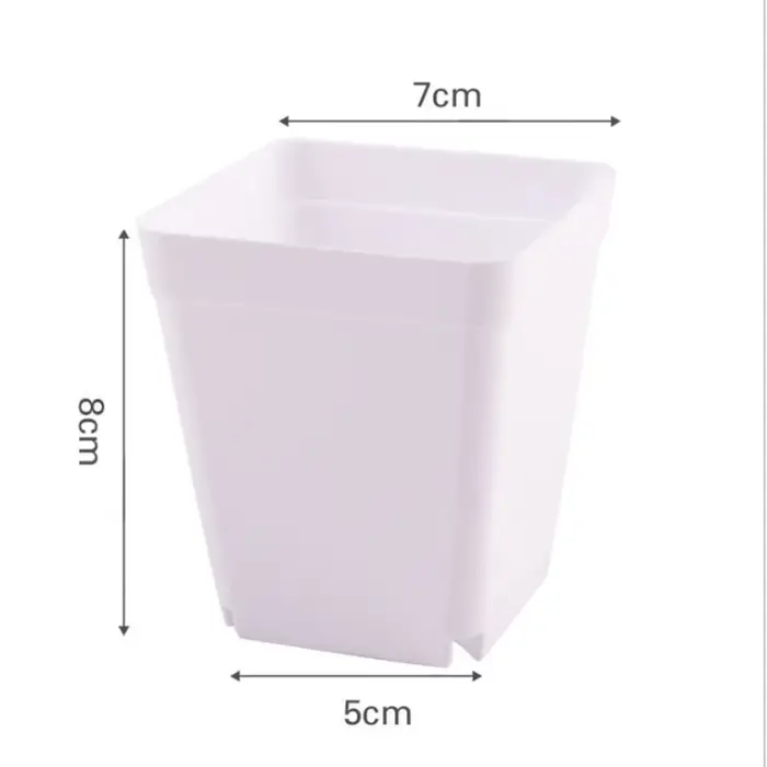 Mini Pots de fleurs en plastique, 7cm, 10cm, jardinières, petit Pot de pépinière, boîte de culture, 