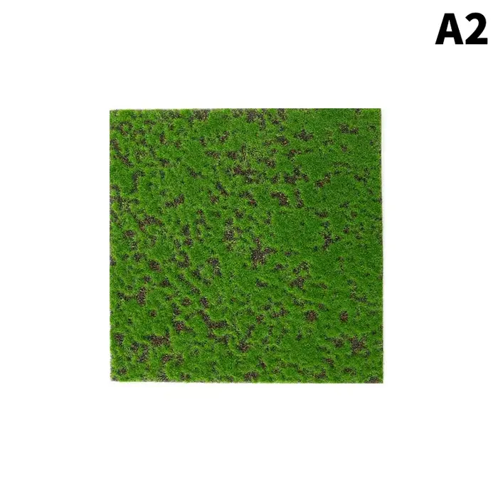 Tapis d'herbe vert gazon artificiel tapis faux Sod Simulation mousse pelouse 30*30CM bricolage Micro