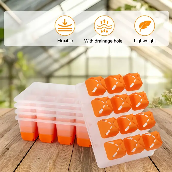 Kit de démarrage pour semis avec plateaux réutilisables pour la plantation de graines, comprenant un