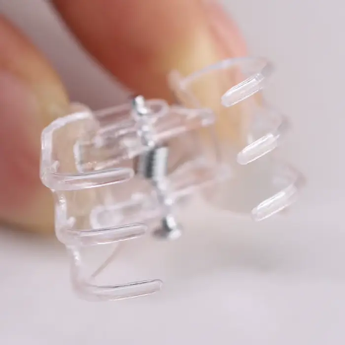 20-100 pièces Clips de plantes de jardin transparents en plastique transparent 6 griffes orchidée pi