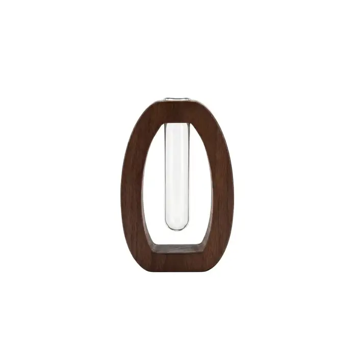 Petit vase en bois simple, créatif, pour culture hydroponique, pot de fleurs, décoration de salon, d