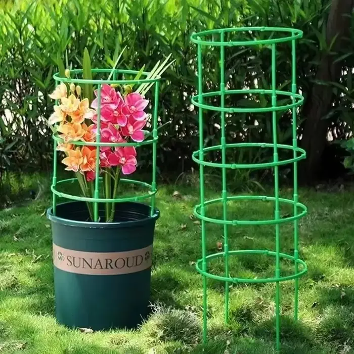 12 ensembles de Support de piquet pour plantes de jardin, Support détachable pour plantes à fleurs, 