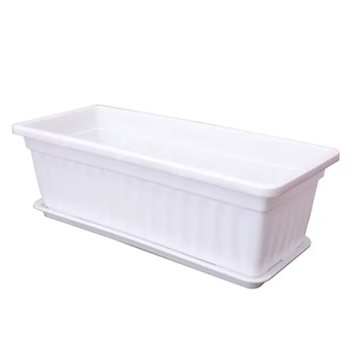 Pots de fleurs rectangulaires en plastique respirant, 1 ensemble de jardinières pour légumes, pour b