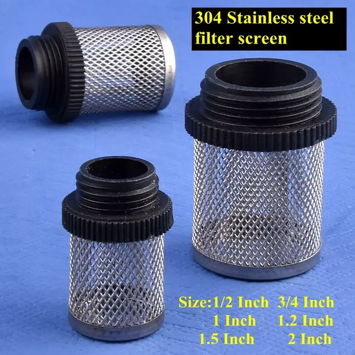 Filtre de pompe à eau en acier inoxydable, filtre de tuyau d'irrigation de jardin, écran de filtre p