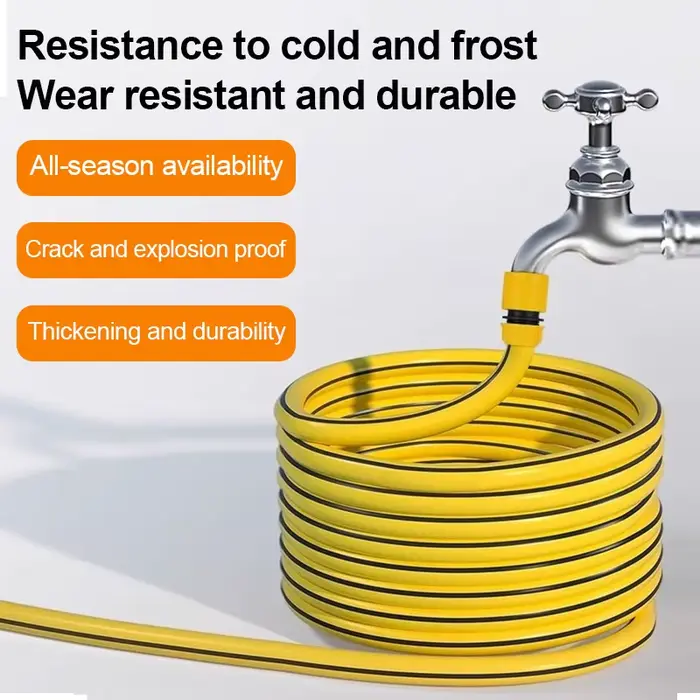 Tuyau d'arrosage de jardin et de lavage de voiture, doux, résistant à l'usure, antigel, tel-proof, l