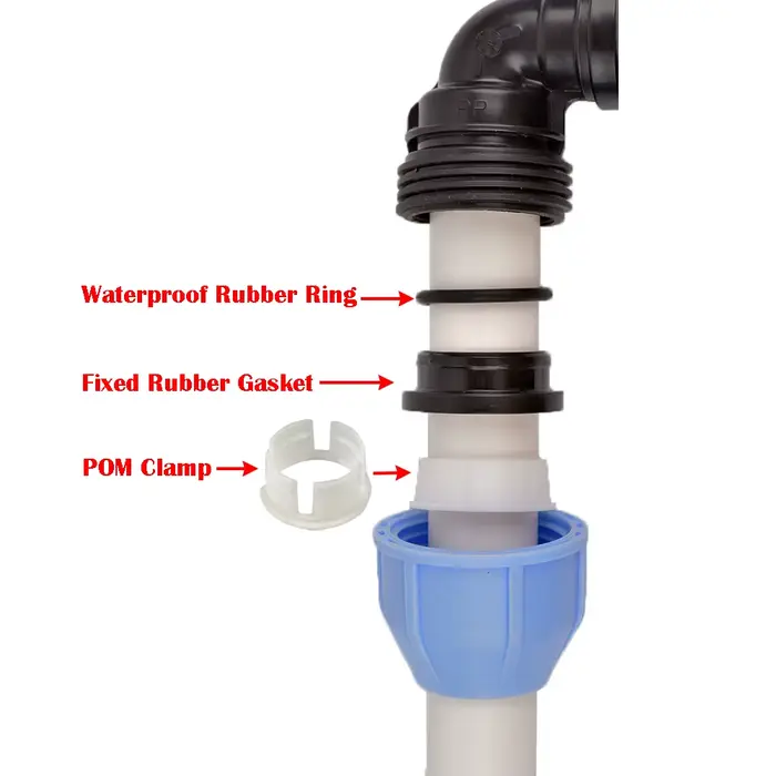 Connecteur coudé en T droit, filetage 1/2 "3/4" 1 "à 20/25/32 PE, système d'irrigation, raccord de C