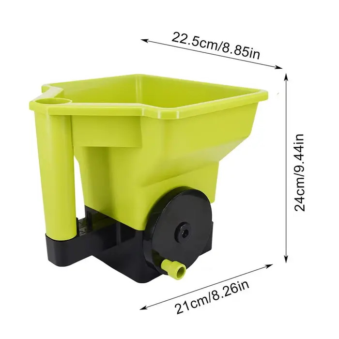 Épandeur d'engrais manuel ergonomique, petit outil de jardinage pour pelouse, jardin, gazon et dénei