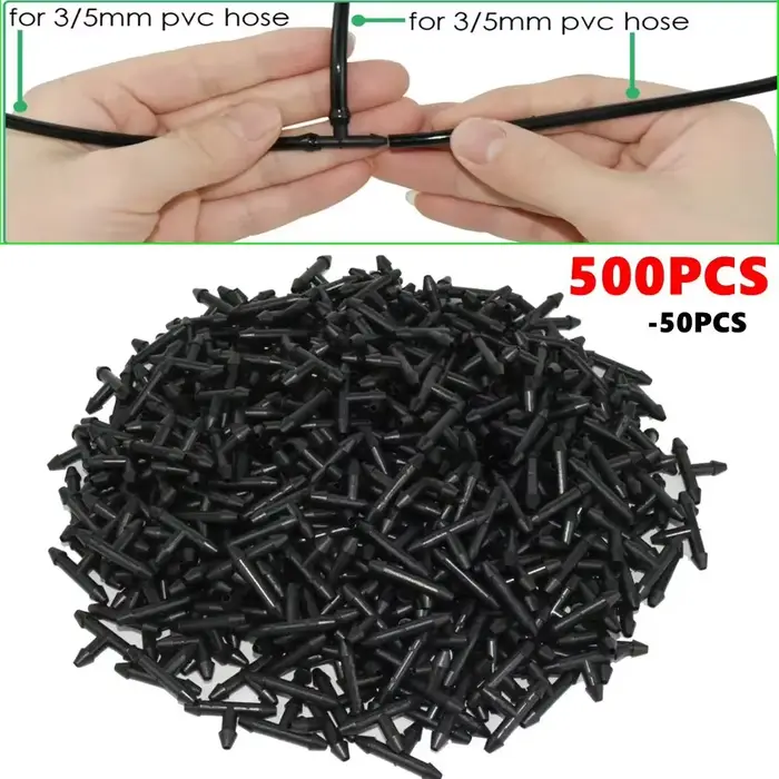 Connecteur de Micro tuyau d'égouttement 3/5, Joint de Micro pulvérisation en plastique, tuyau d'arro