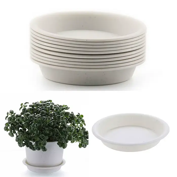 Plateaux ronds en PP, 10 pièces, pour pots de fleurs, empêchent les dommages causés par l'eau sur le