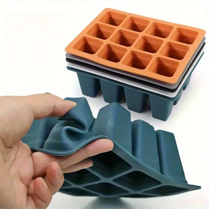 Plateau de Germination de graines carré en Silicone à 9 carreaux, avec trous de Drainage, récipient 