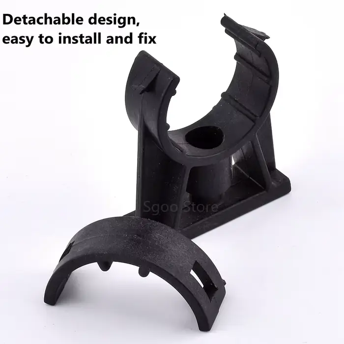 Support de serrage en U simple en plastique, pour Tube de tuyau d'eau, diamètre de 20mm, 25mm, 32mm,