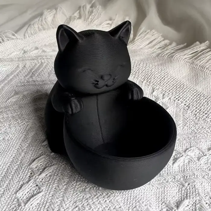 Pot en forme de chat avec trous de Drainage, conçu unique pour les plantes succulentes, petites fleu