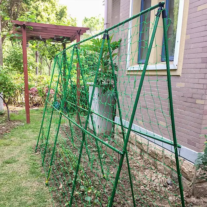 Ensemble de treillis de concombre, cadre en A pour plantes végétales de jardin, Supports de culture 
