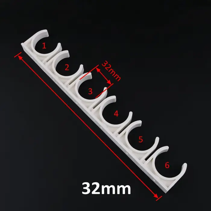 Collier de serrage pour tuyau d'eau, 2 pièces, 16mm 20mm, crochet de support de tuyau en PVC PPR, cl