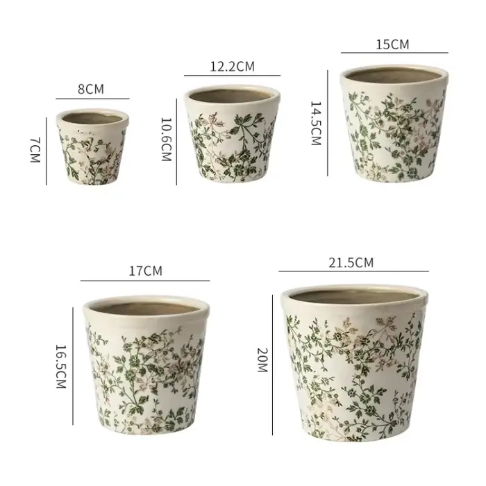 Pot de fleurs en céramique grand format