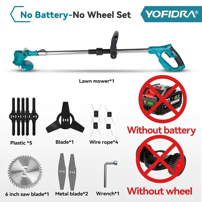 Tondeuse à gazon électrique 6 pouces 12000 tr/min, taille-haie pliable 100-135 cm, outil de jardinag
