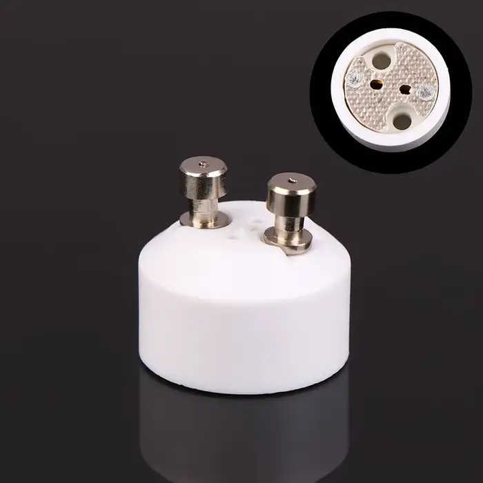 Base de douille en céramique de haute qualité GU10 à MR16, ampoule LED halogène G4 GU5.3 GY6.3 broch