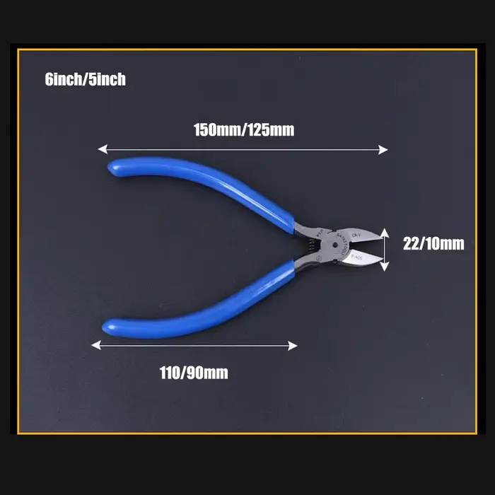 Mini pinces coupantes latérales de 5 ou 6 pouces