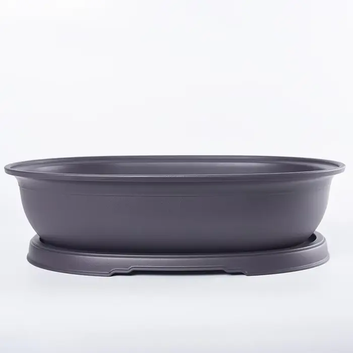 1 ensemble de pots de fleurs plissés de forme ovale, Pots floraux de jardin de bureau à domicile ave