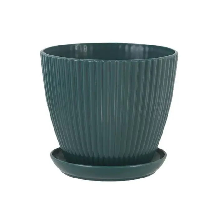 Pot de fleurs minimaliste, pot de plantes vertes, pots de fleurs avec plateaux, pots de bureau pour 