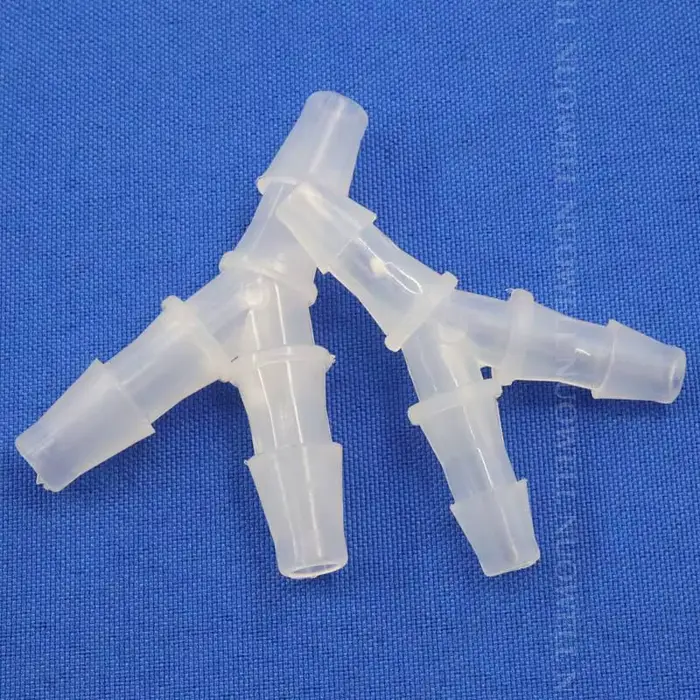 Connecteurs en T de type Y en plastique PP, 200-2.4mm, 6.4-5 pièces, Sppliters de tuyau, poisson d'a