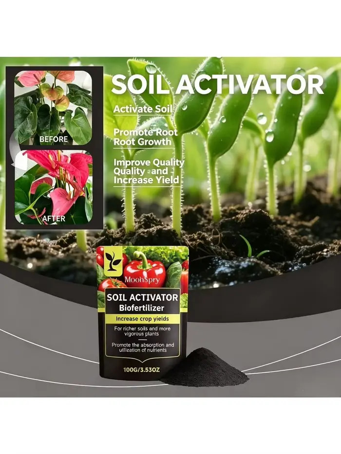 Activateur de sol pour la culture des fleurs, améliore la structure du sol, complète les oligo-éléme