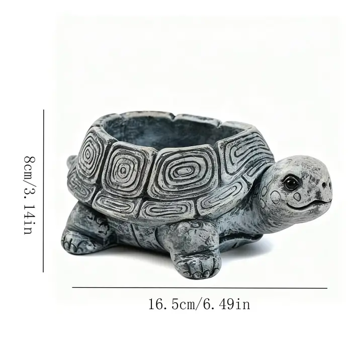 Pot de fleurs en résine, tortue amusante, pot pour plantes succulentes, décoration pour la maison et