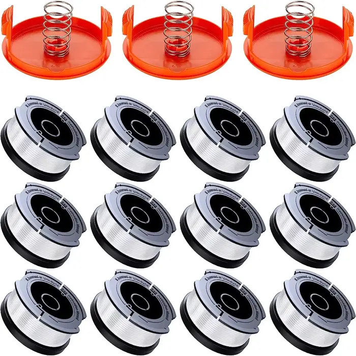 Paquet de 15 lignes de coupe-bordures pour Black + Decker, (AF-100), bobine de remplacement pour tai