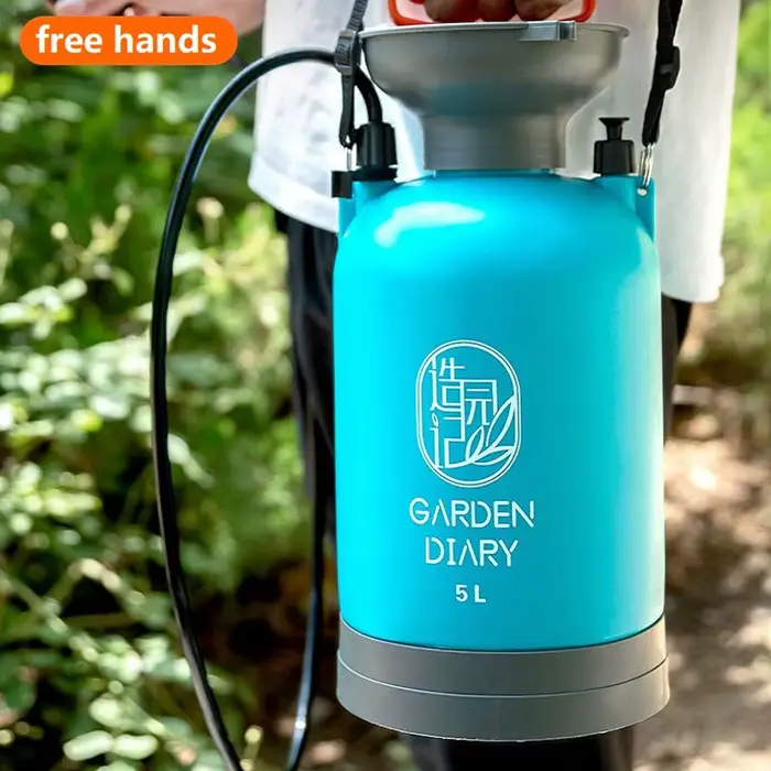 Pulvérisateur à pression de jardin, 5L, d'argile des plantes à fleurs, arrosoir, navigateur de pesti
