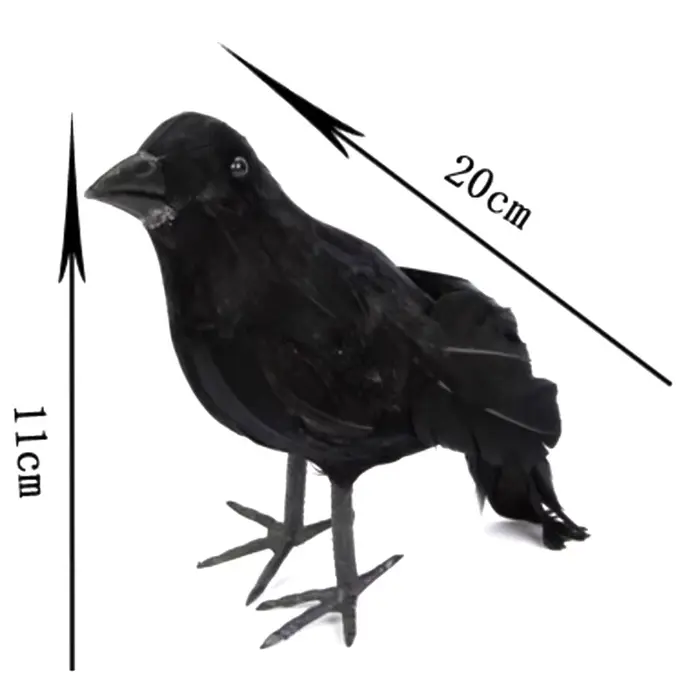 Simulation de corbeau noir