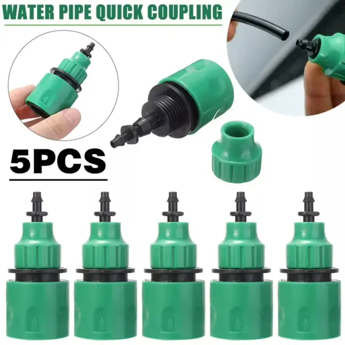 Tuyau d'eau de jardin en plastique, connecteur rapide, adaptateur d'irrigation, outils d'irrigation 