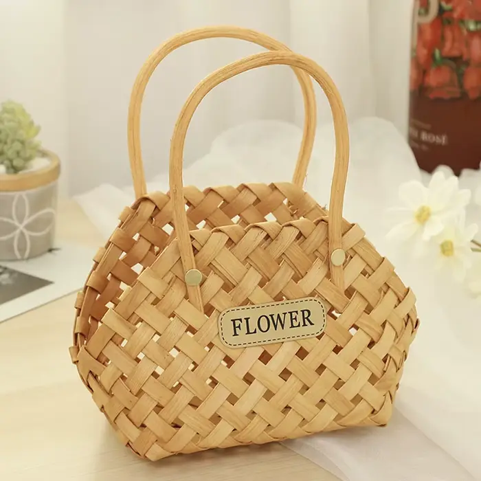 Panier fille paniers en osier paniers en osier ou bambou Cachepot pour fleurs panier en bambou panie