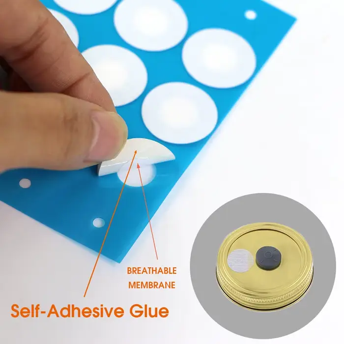 Autocollant adhésif de filtre synthétique ID-20mm, 48 pièces/pièce, PTFE 0,2 um, Membrane imperméabl
