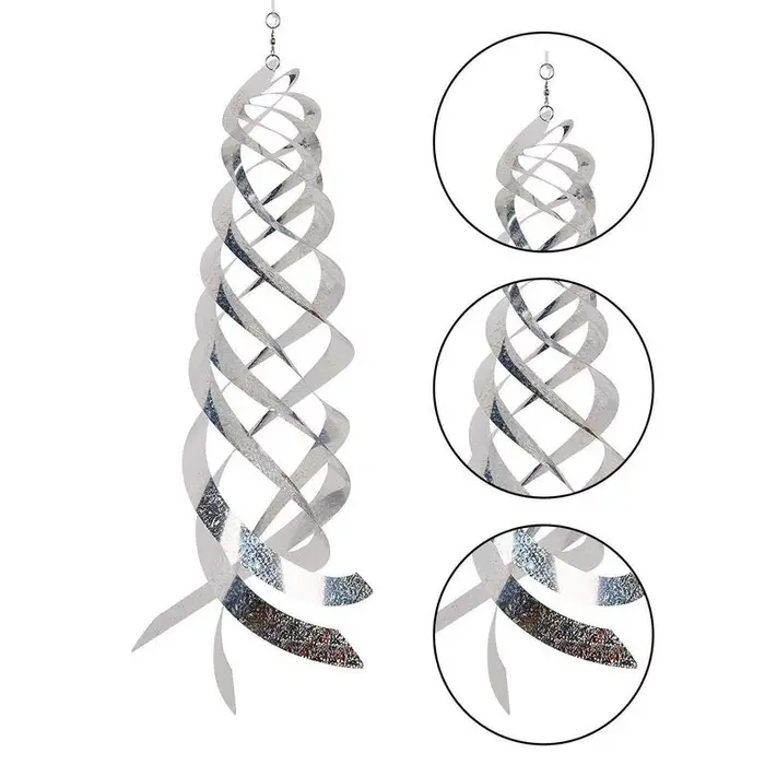 Répulsif à Oiseaux Rotatif en Spirale pour Décoration de Jardin, Nouveau Dispositif de Contrôle, de 