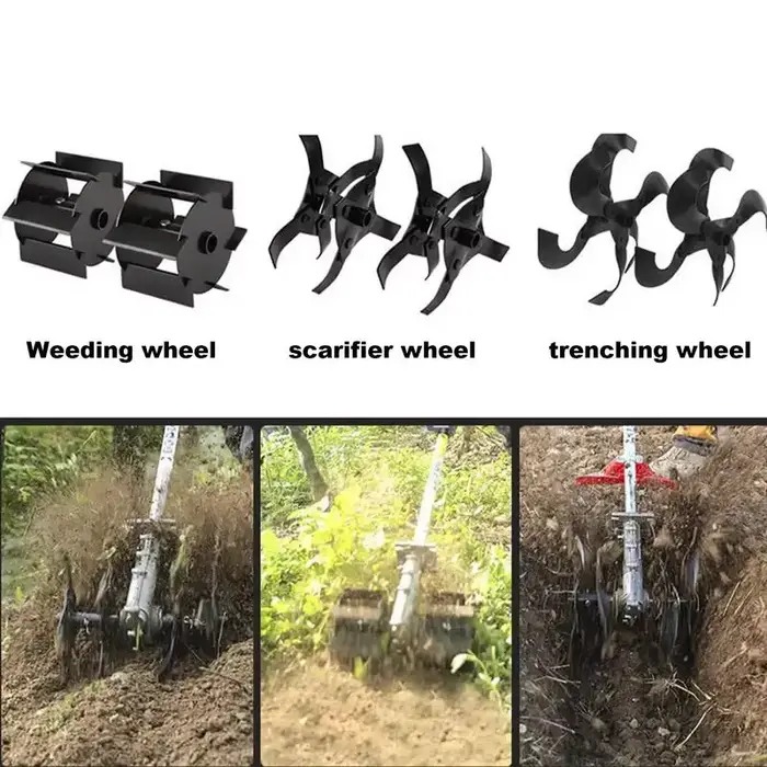 Cultivateur rotatif de jardin en alliage de précision
