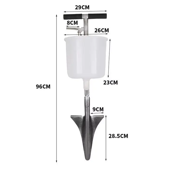 Seau à engrais manuel portable, outil de fertilisation du maïs, outil agricole pour la fertilisation