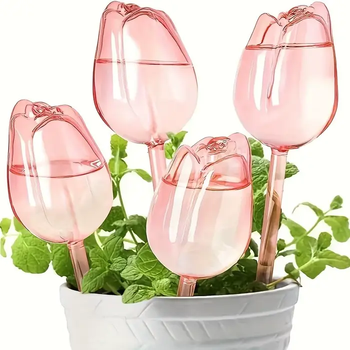 Boules d'arrosage pour plantes tulipes roses