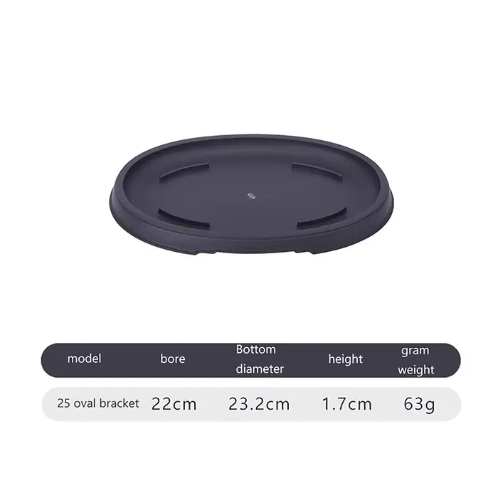 Pots de fleurs en plastique imitation argile violette pour plantes succulentes, jardinières rectangu