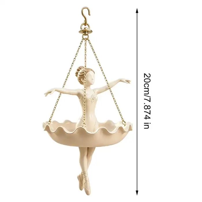 Pot de fleurs élégant suspendu en forme de ballerine, pour plantes oscillantes, idéal pour salon, sa