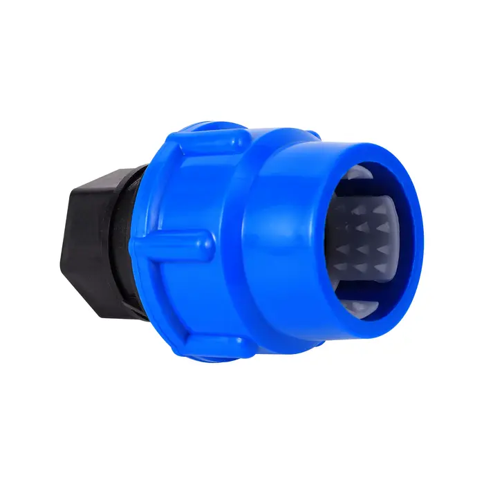 Adaptateur de tube à connecteur rapide épais en plastique PP, filetage femelle 1/2 "3/4" 1 "1.2" 1.5