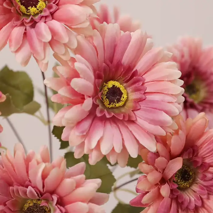 Bouquet de fleurs artificielles Gerbera Orange