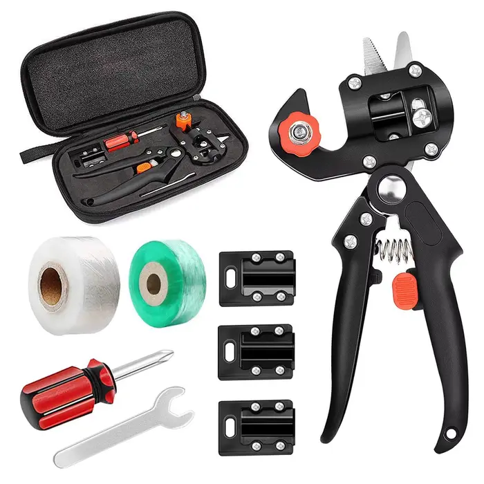 Kit d'outils de greffage de jardin 2 en 1, 2CM / 3CM, Film de greffage, ciseaux de greffage, branche