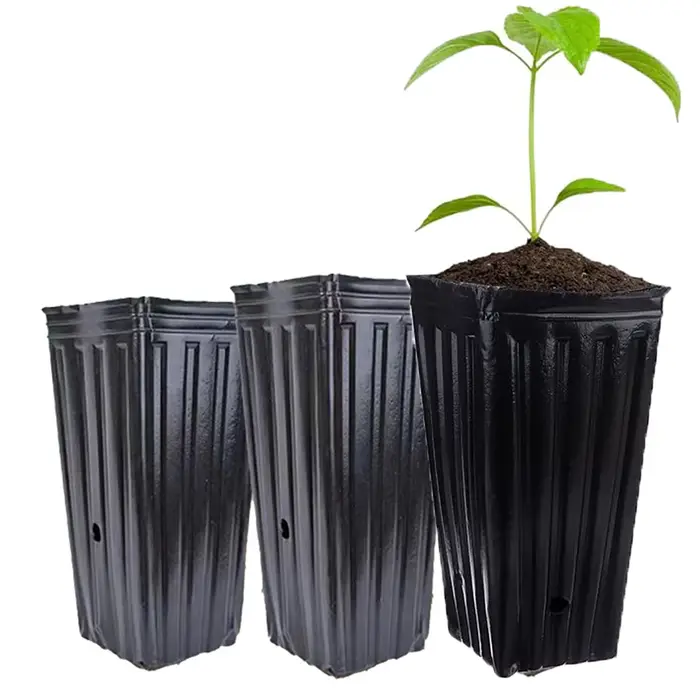 20 pièces grands Pots d'arbre profond, plantes pépinière grands conteneurs de plantes à fleurs Pots de démarrage Pots de pépinière de semis de plantes pour Gard extérieur