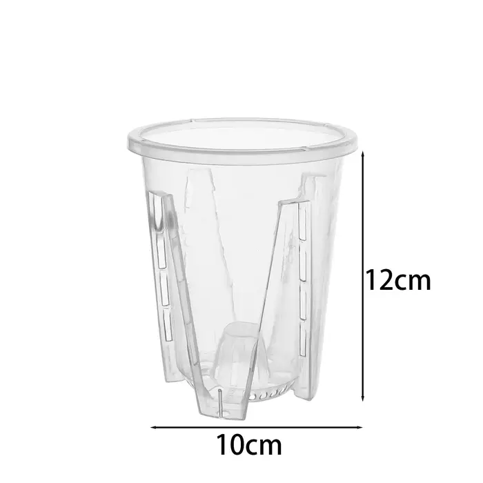 Pots à orchidées en plastique transparents avec trous de ventilation pour la plantation des Phalaeno